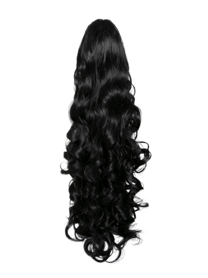 Claw Clip or Drawstring Curly Style Ponytail - Charlotte