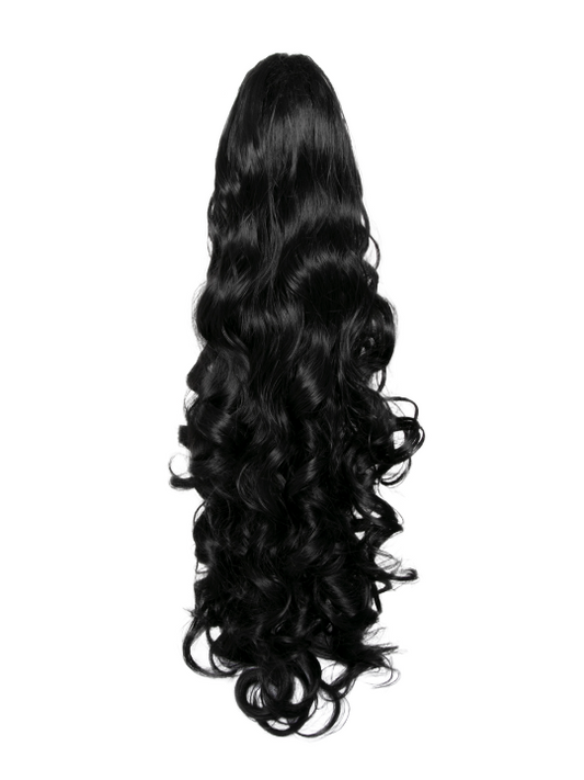 Claw Clip or Drawstring Curly Style Ponytail - Charlotte