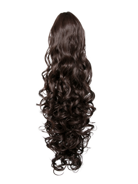 Claw Clip or Drawstring Curly Style Ponytail - Charlotte