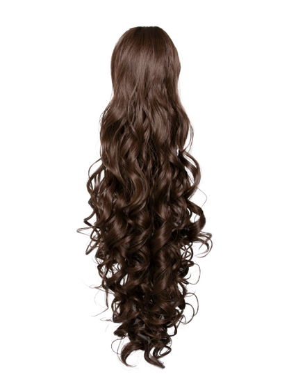 Claw Clip or Drawstring Curly Style Ponytail - Charlotte
