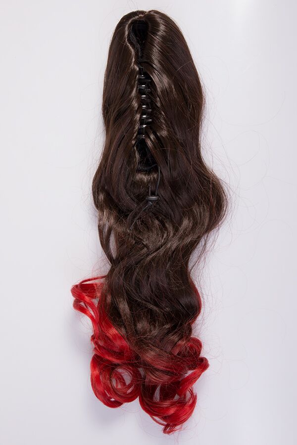 Curly 20" Dip Dye Claw Clip Synthetic Hair Ponytail - LF-39M