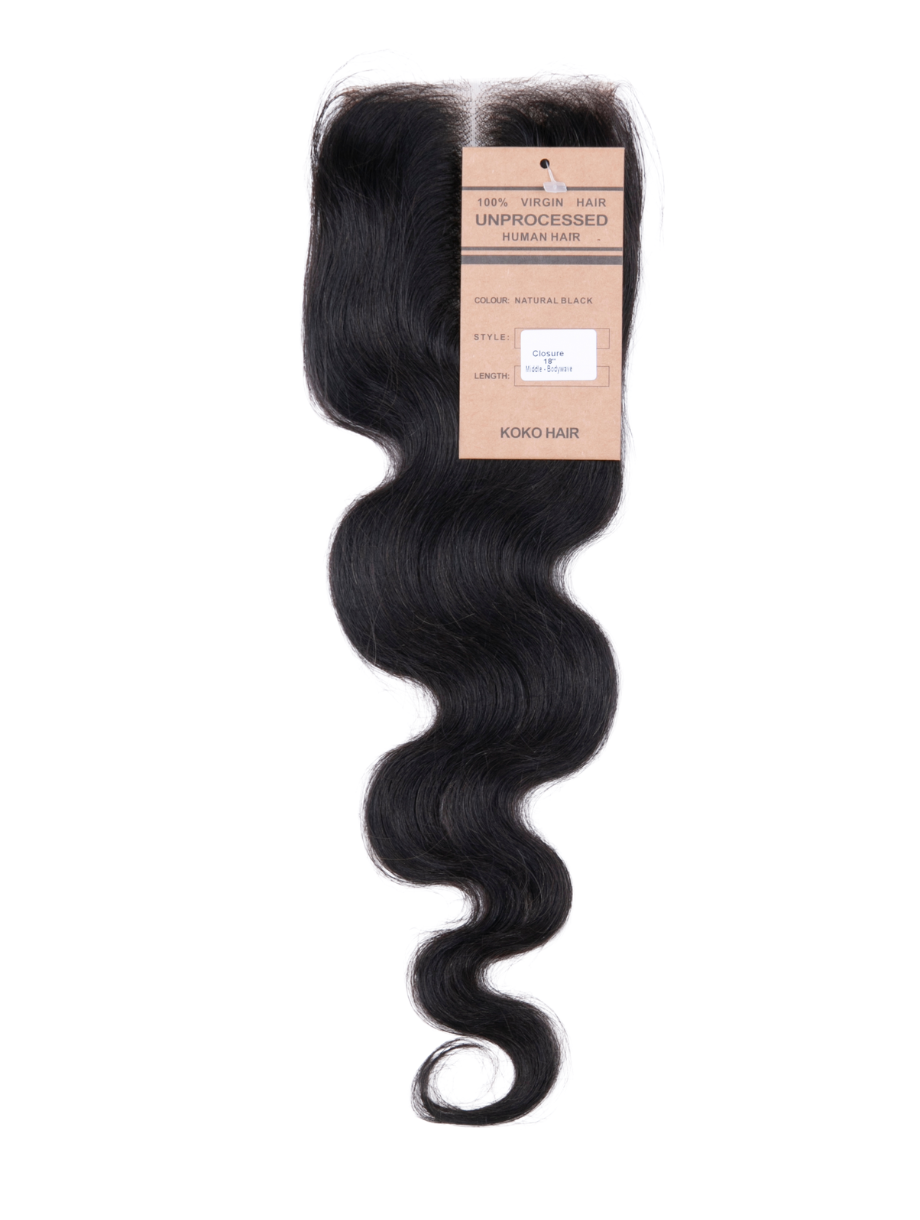 Body Wave Indian Human Hair Lace Closure