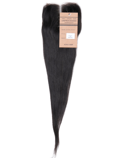 Straight Indian Human Hair Lace Closure