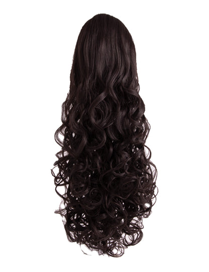 Claw Clip or Drawstring Curly Style Ponytail - Charlotte