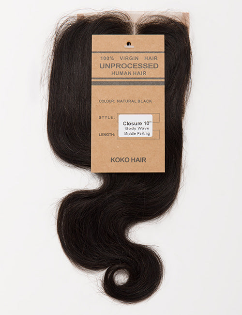Body Wave Indian Human Hair Lace Closure