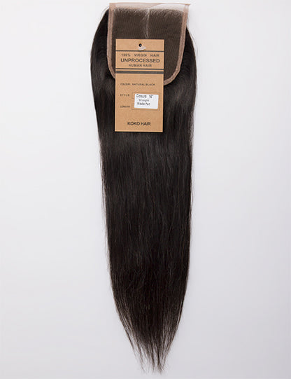 Straight Indian Human Hair Lace Closure