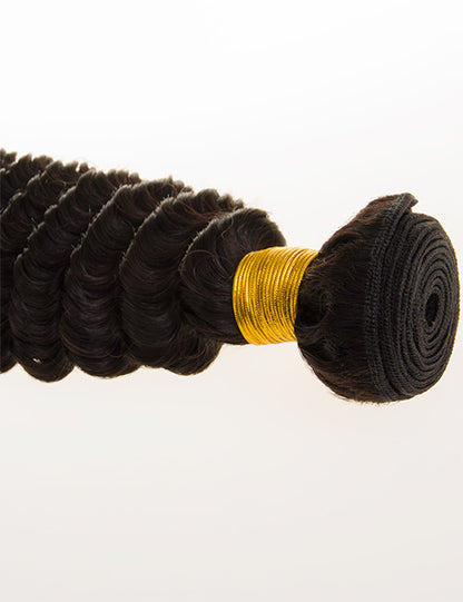 Deep Wave Bundle 100g Virgin India Human Hair Weave Extensions