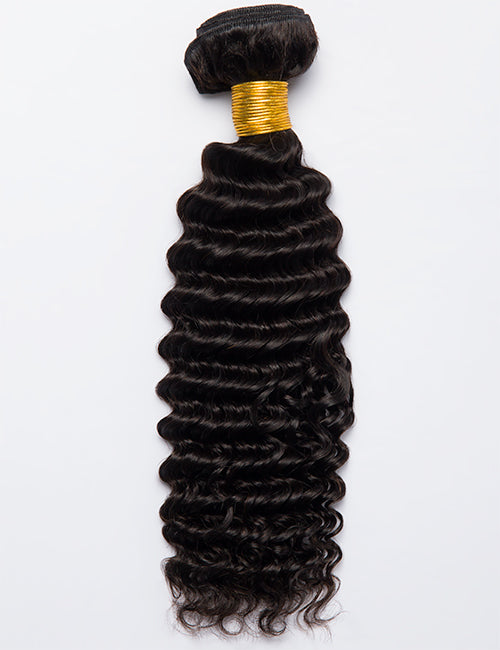 Deep Wave Bundle 100g Virgin India Human Hair Weave Extensions