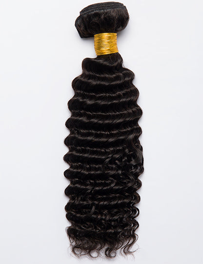 Deep Wave Bundle 100g Virgin India Human Hair Weave Extensions