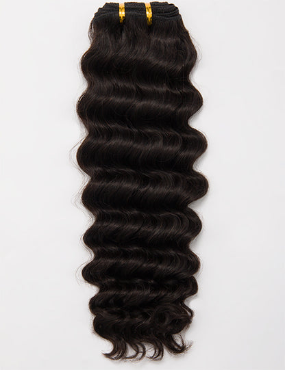 Deep Wave Bundle 100g Virgin India Human Hair Weave Extensions
