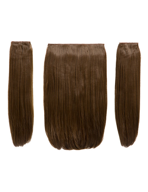 Three Pieces 18" Straight Synthetic Clip in Hair Extensions - Elle