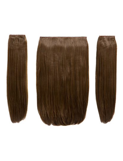 Three Pieces 18" Straight Synthetic Clip in Hair Extensions - Elle