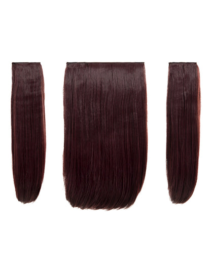 Three Pieces 18" Straight Synthetic Clip in Hair Extensions - Elle