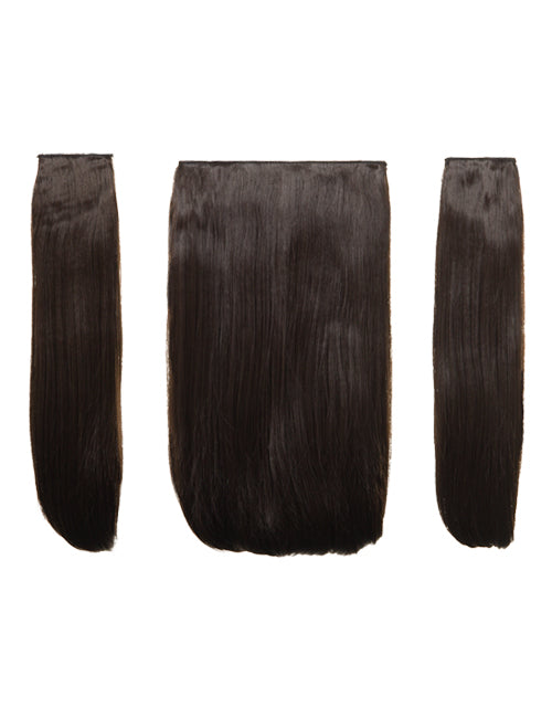Three Pieces 18" Straight Synthetic Clip in Hair Extensions - Elle