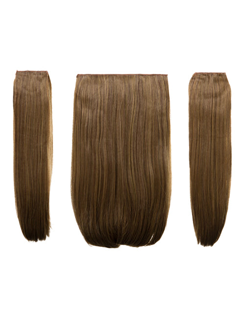 Three Pieces 18" Straight Synthetic Clip in Hair Extensions - Elle