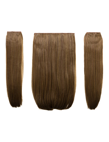 Three Pieces 18" Straight Synthetic Clip in Hair Extensions - Elle