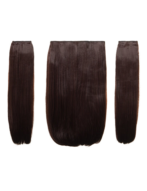 Three Pieces 18" Straight Synthetic Clip in Hair Extensions - Elle