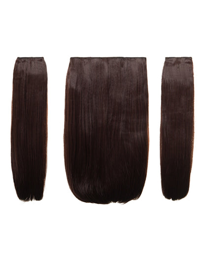 Three Pieces 18" Straight Synthetic Clip in Hair Extensions - Elle