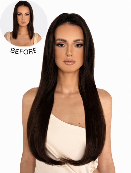 KOKO COUTURE  - 3 Wefts 22″-24″ Straight Synthetic Hair Extensions - Envy