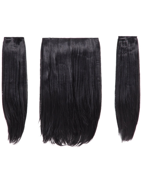 Three Pieces 18" Straight Synthetic Clip in Hair Extensions - Elle