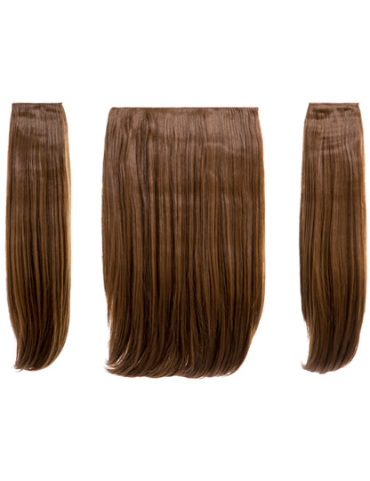 Three Pieces 18" Straight Synthetic Clip in Hair Extensions - Elle
