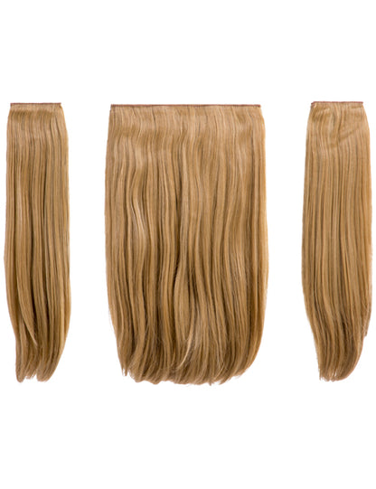 Three Pieces 18" Straight Synthetic Clip in Hair Extensions - Elle