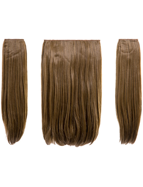 Three Pieces 18" Straight Synthetic Clip in Hair Extensions - Elle