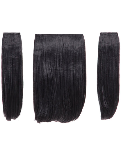 Three Pieces 18" Straight Synthetic Clip in Hair Extensions - Elle