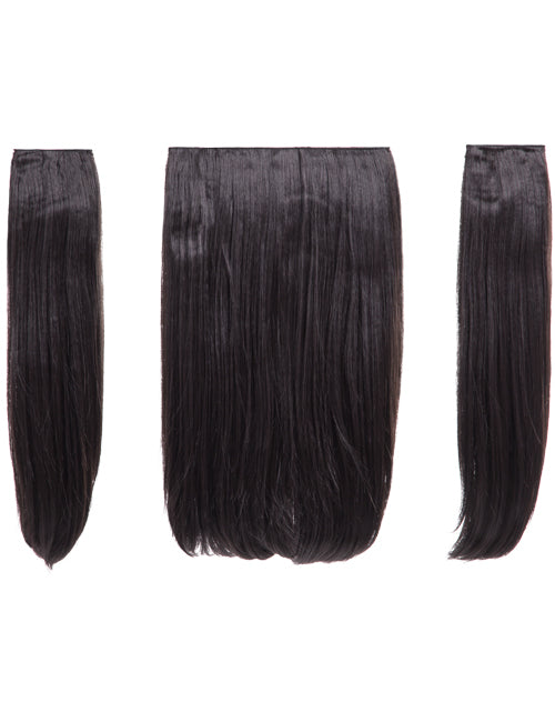 Three Pieces 18" Straight Synthetic Clip in Hair Extensions - Elle