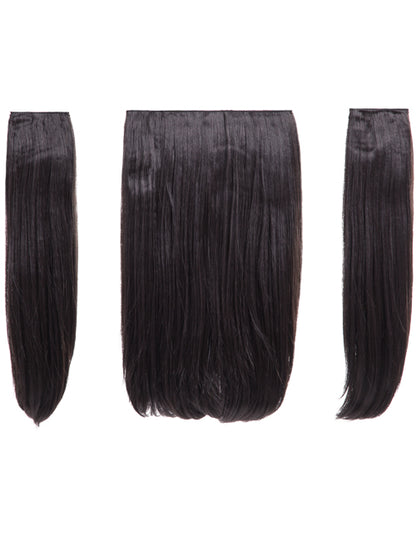 Three Pieces 18" Straight Synthetic Clip in Hair Extensions - Elle