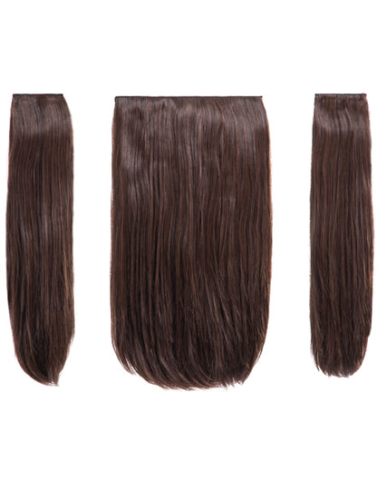 Three Pieces 18" Straight Synthetic Clip in Hair Extensions - Elle