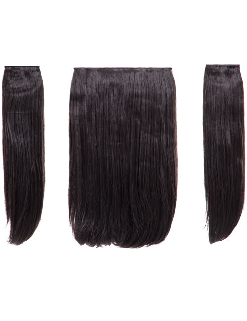 Three Pieces 18" Straight Synthetic Clip in Hair Extensions - Elle