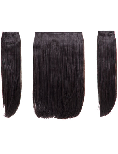 Three Pieces 18" Straight Synthetic Clip in Hair Extensions - Elle