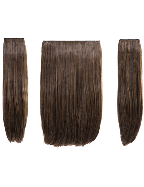 Three Pieces 18" Straight Synthetic Clip in Hair Extensions - Elle
