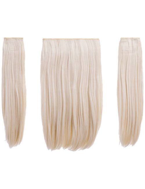 Three Pieces 18" Straight Synthetic Clip in Hair Extensions - Elle