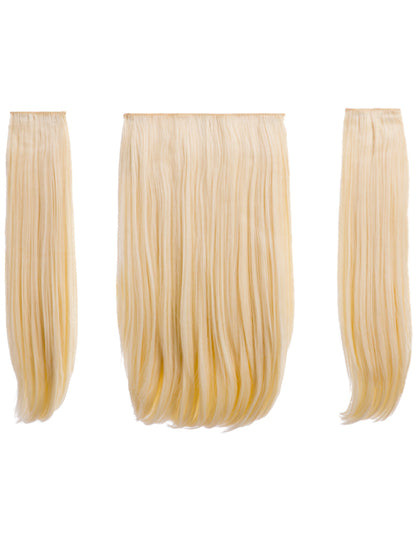 Three Pieces 18" Straight Synthetic Clip in Hair Extensions - Elle