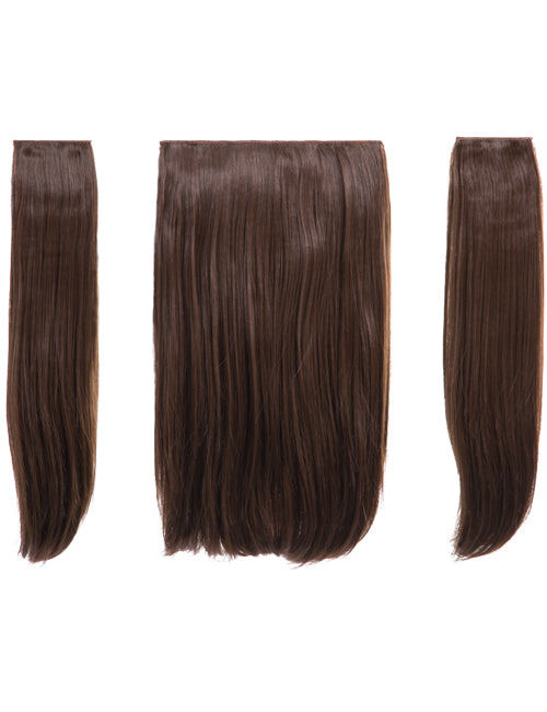 Three Pieces 18" Straight Synthetic Clip in Hair Extensions - Elle