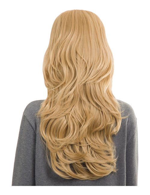 Emma Long Wavy Synthetic Half Head Wig