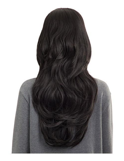 Emma Long Wavy Synthetic Half Head Wig