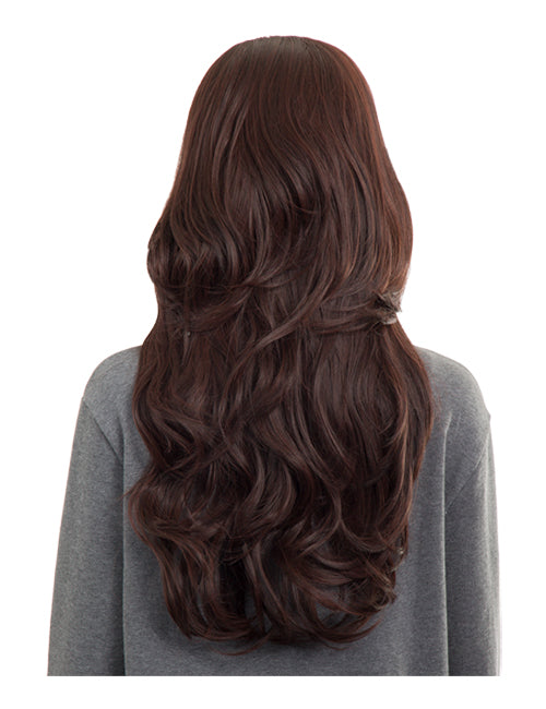 Emma Long Wavy Synthetic Half Head Wig