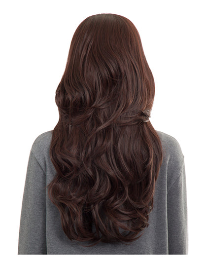 Emma Long Wavy Synthetic Half Head Wig