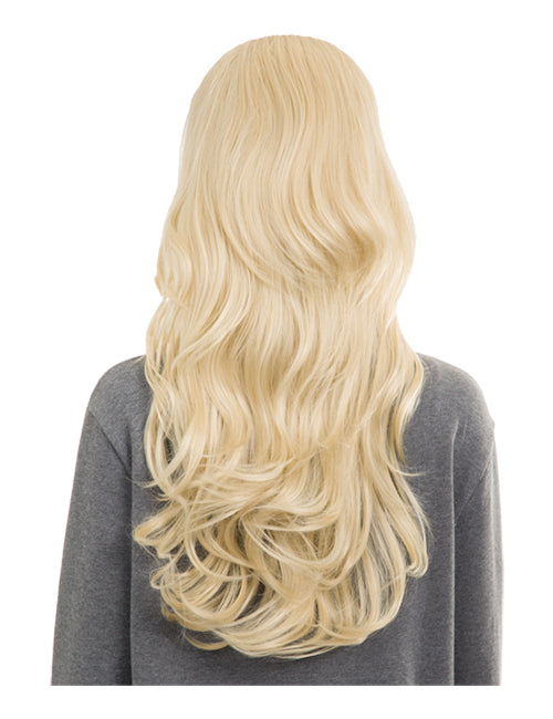 Emma Long Wavy Synthetic Half Head Wig