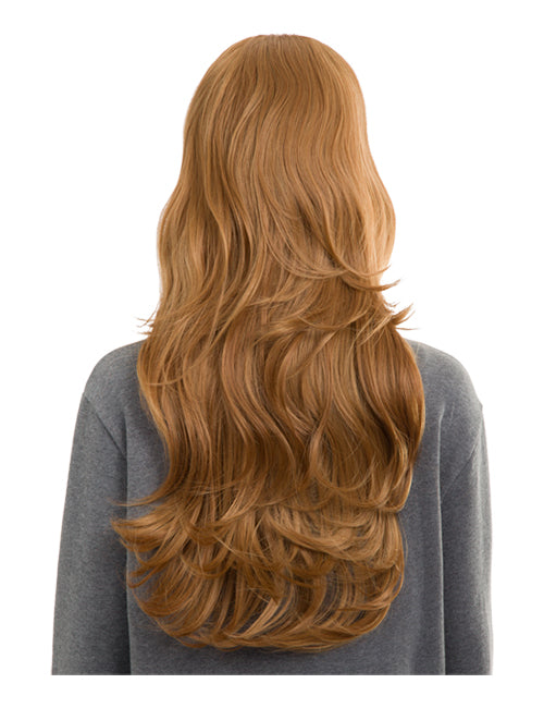 Emma Long Wavy Synthetic Half Head Wig