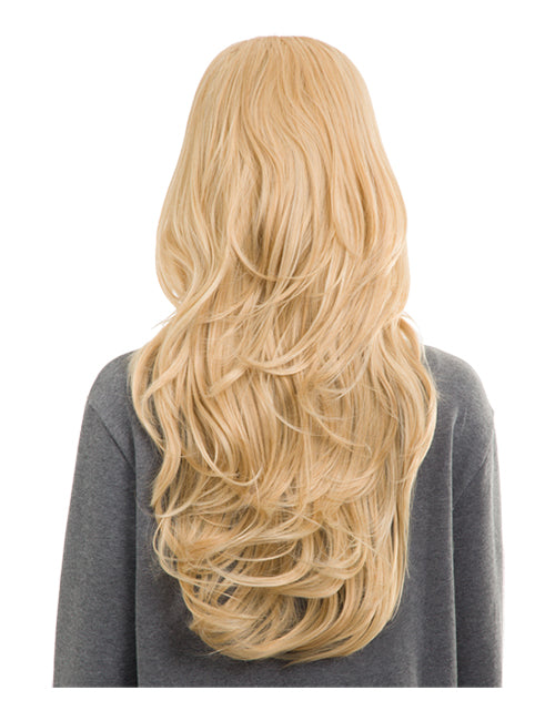 Emma Long Wavy Synthetic Half Head Wig