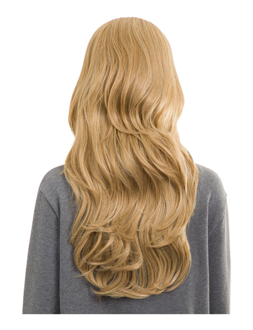 Emma Long Wavy Synthetic Half Head Wig