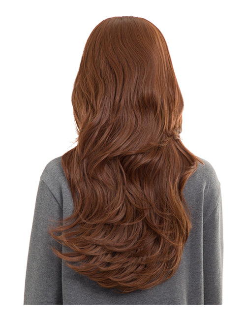 Emma Long Wavy Synthetic Half Head Wig