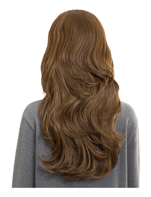 Emma Long Wavy Synthetic Half Head Wig