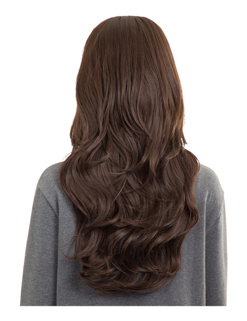 Emma Long Wavy Synthetic Half Head Wig