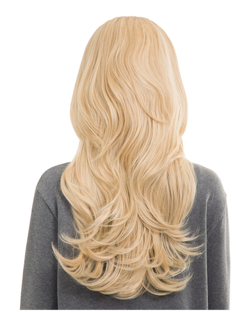 Emma Long Wavy Synthetic Half Head Wig