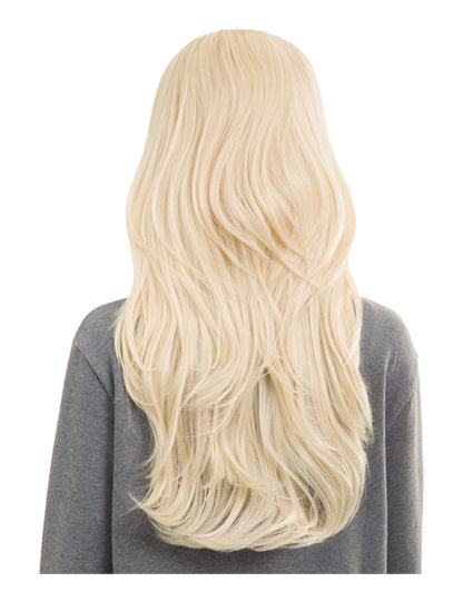 Emma Long Wavy Synthetic Half Head Wig